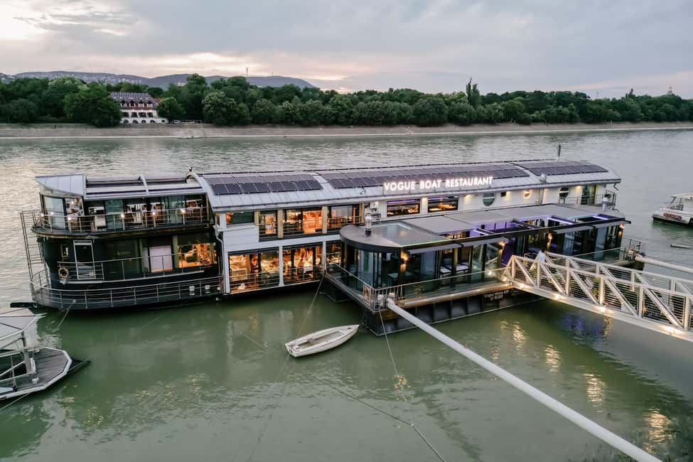 Budapest: 2-Course Dinner for 2 on a Boat Restaurant - A Candlelit 2.5-Hour Danube Dinner, Stationary Boat Style