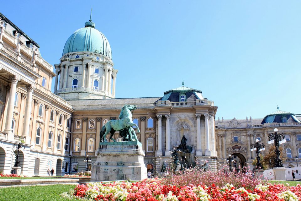 Budapest: Castle District Walk with Matthias Church Entry - Savoyai Terrace and the King Matthias Fountain: Where Views Meet Symbols