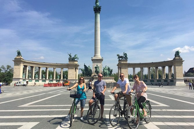 Budapest Highlights Bike Tour - Szabadság tér and the Soviet Monument: where the tour turns human