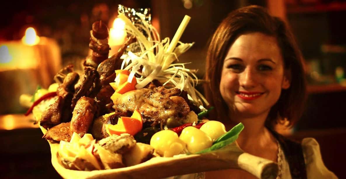 Budapest: Medieval Dinner Show with Drinks - The Show: Swordsmen, Jugglers, Belly Dancers, and Audience Moments
