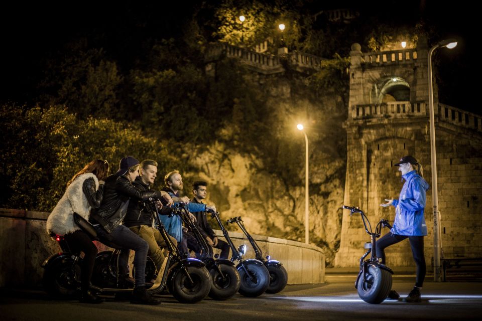 Budapest: Night Tour on MonsteRoller e-Scooter - Castle-bazaar stop: short visit, photo energy, and real night atmosphere