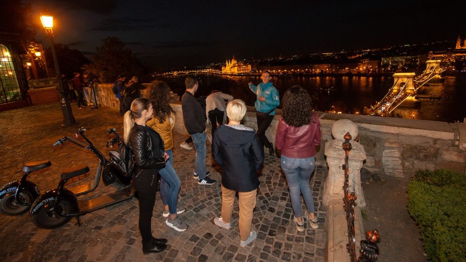 Budapest: Night Tour on MonsteRoller e-Scooter - District I by night: cruising, viewpoints, and the closer rhythm