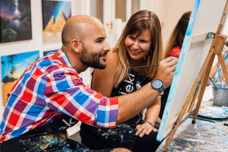 Budapest: Paint and sip experience - Your painting: what you actually create