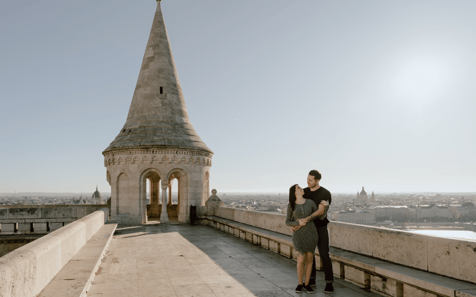Budapest: romantic photoshoot at Buda's iconic sightseeings - Buda Castle views: getting that sweeping “we’re in Budapest” feeling
