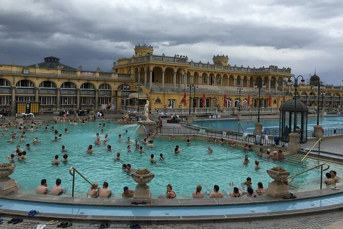 Entrance to Szechenyi Spa in Budapest - Food, breaks, and how to avoid getting tired too soon