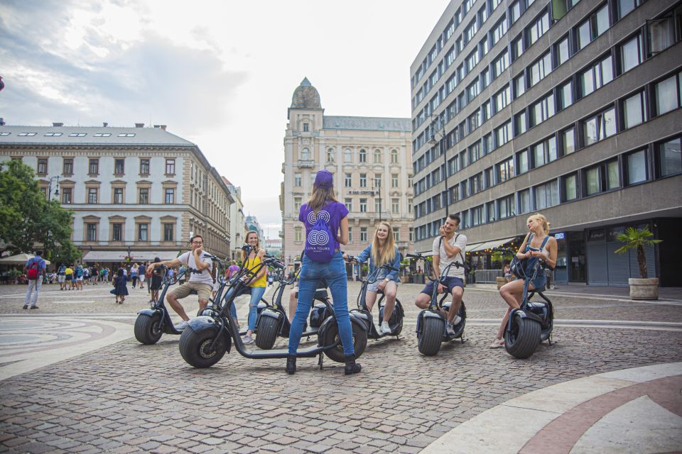 Top sights of Pest downtown on e-scooters incl. Parliament - St. Stephen’s Basilica Stop: A Photo Break That Actually Fits
