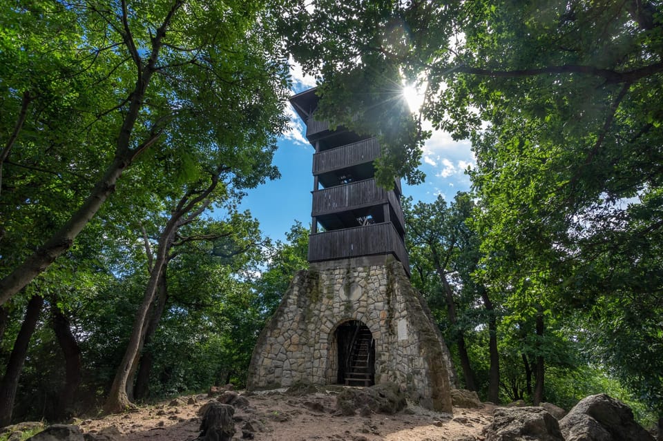 Walk to recent and aged spiritual sanctuaries near Budapest - Startrail to Church of Pilis: wood-carved history in a walking format